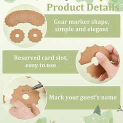 Weinglasanhänger aus Kraftpapier&nbsp;DIY-WH0888-147