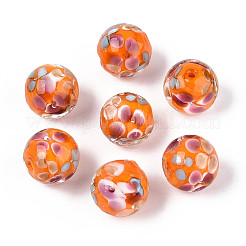 Chapelets de perles vernissées manuelles&nbsp;LAMP-T007-04M