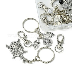10 stücke 5 arten tibetischen stil legierung kcychain&nbsp;KEYC-FS0001-05