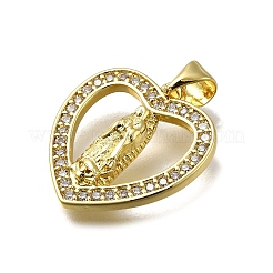 Colgante micropavé cubic zirconia de latón&nbsp;KK-C090-35G-03