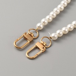 Taschengurte aus Kunstperlen aus Kunststoff&nbsp;FIND-WH0143-57C-G