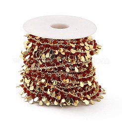 Chaînes de charme en forme de goutte de perles de verre&nbsp;CHC-A006-13G-04