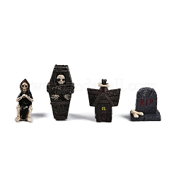Halloween-Thema Harzfiguren Statuen für die Heim-Desktop-Dekoration&nbsp;DJEW-C018-01