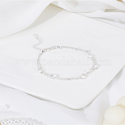 1 Stück doppellagige Messing-Armbänder mit Kastenkette&nbsp;BJEW-LP0004-39