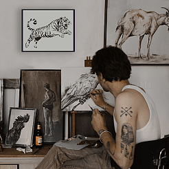 Stencil per pittura da disegno per animali domestici&nbsp;DIY-WH0693-030