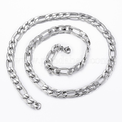 Colliers à chaîne figaro tendance pour hommes&nbsp;NJEW-L450-06D