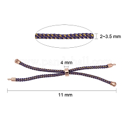 Einstellbare Nylonschnur Slider Armband machen&nbsp;MAK-F026-A-RG