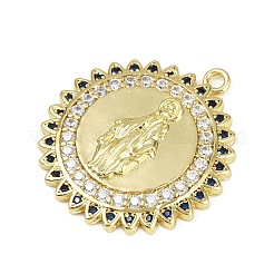 Pendentifs avec zircon cubiques à micro-pavés en laiton&nbsp;LS-KK-M322-37G