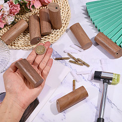 8 Set Säulen-Wandhaken aus Holz&nbsp;AJEW-GL0003-35A