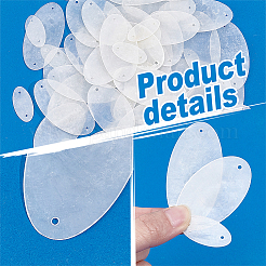60 pièces 3 styles de breloques de connecteur de coque naturelle&nbsp;BSHE-PH0001-49