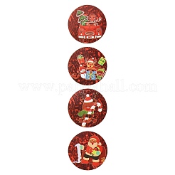 Autocollants d'étiquettes-cadeaux en papier autocollant thème de noël&nbsp;DIY-I054-03A