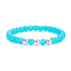 Set di bracciali elastici fatti a mano in argilla polimerica con perline heishi&nbsp;BJEW-JB07390