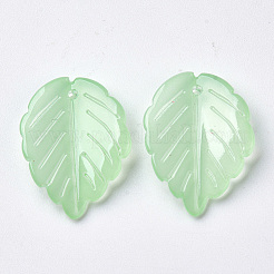 Transparentes pintados con spray colgantes de cristal&nbsp;X-GLAA-S054-006A-02