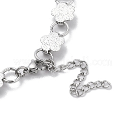 Collares de cadena de eslabones de acero inoxidable 304 que no se deslustran&nbsp;NJEW-Q340-02A-P