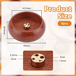Räuchergefäß aus Holz&nbsp;AJEW-WH0816-519A