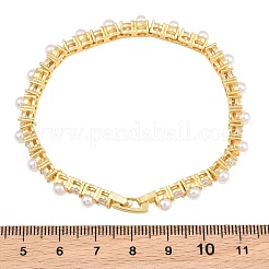 Bracciali da tennis in ottone con zirconi cubici trasparenti per donna&nbsp;KK-CBA68DA-08G