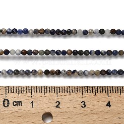 Chapelets de perles en sodalite naturelle&nbsp;G-RM2025-A19-2mm-A