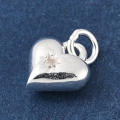 925 Herzanhänger aus Sterlingsilber mit Mikropflaster und klarem Zirkonia&nbsp;STER-R013-15S