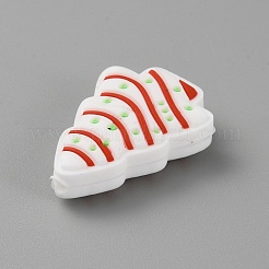 Perles focales en silicone sur le thème de Noël&nbsp;SIL-CJC0010-02G