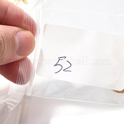 Creolen aus klarem Zirkonia aus Messing&nbsp;EJEW-M047-19G