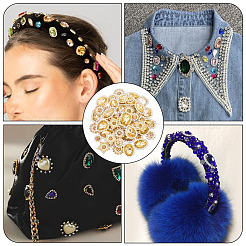 100 strass à coudre en forme de larme/cœur/étoile&nbsp;GACR-TA0001-07G