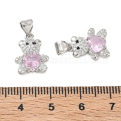 Adornos de latón micropavé de circonia cúbica&nbsp;KK-K351-69P-06