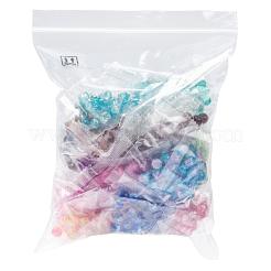 Perline di vetro crackle verniciato a spruzzo 18 colori&nbsp;CCG-JQ0001-02-8mm
