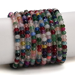 Gefärbt natürlichen weißen Jade Perlen Stränge&nbsp;GG-CBAF9EE-A10-3x4mm