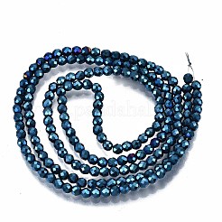 Electroplate non magnetici ematite sintetico fili di perline&nbsp;G-T114-59