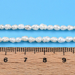 Natürliche kultivierte Süßwasserperlenperlenstränge&nbsp;PEAR-N012-02X-01