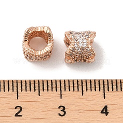 Cremagliera in ottone placcatura zirconi European Beads&nbsp;KK-K349-08RG