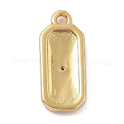 Breloques en laiton avec zircone cubique de micro pave&nbsp;ZIRC-I054-12G-08