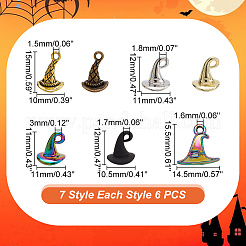 42 Stück 7 Stile Zinklegierung Charms&nbsp;FIND-PH0017-58