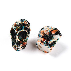 Brins de perles de résine peintes à la bombe&nbsp;RESI-N041-01D