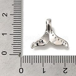 Colgante de circonita cúbica transparente micro pavimentado de latón chapado en rejilla de cola de pez&nbsp;KK-H485-29P