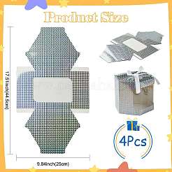 Scatole regalo di carta con finestra laser esagonale&nbsp;CON-FZC0002-001A-03