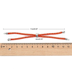 Einstellbare Nylonschnur Slider Armband machen&nbsp;MAK-F026-A-P