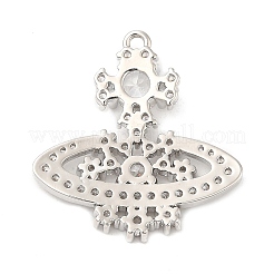Placage en rack pendentifs en zircone cubique pavés de laiton&nbsp;KK-R150-05P
