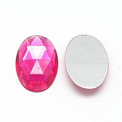 Acryl Strass Cabochons flach zurück&nbsp;GACR-Q011-13x18-07