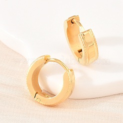 Pendientes de aro de acero inoxidable 304&nbsp;EJEW-L307-06G