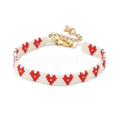 Braccialetti di perline di vetro per le donne&nbsp;BJEW-MZ00214-03