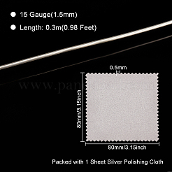 1pc 999 feine Silberdraht&nbsp;STER-BC0001-71A