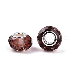 Perle di vetro trasparente europei&nbsp;GPDL-N004-D14mm-B08