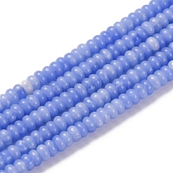 Synthetische blaue Achatperlenstränge&nbsp;G-K343-C40-01