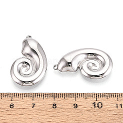 Pendentifs escargot en acier inoxydable 304&nbsp;STAS-T069-02P