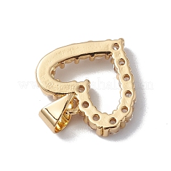 Placcatura a cremagliera in ottone micro pavé di ciondoli con zirconi chiari&nbsp;KK-H434-35G