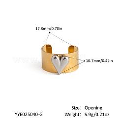 Anillos abiertos de acero inoxidable para mujer&nbsp;NM1818-1