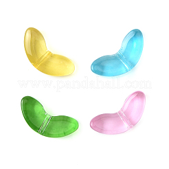 200 pièces de perles de verre transparentes peintes à la bombe&nbsp;GLAA-FS0002-54A