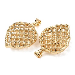 Messing micro pave klare zirkonia anhänger&nbsp;KK-B184-01G-03