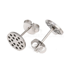 Ohrstecker-Beschläge aus Edelstahl 304&nbsp;STAS-P434-06B-P